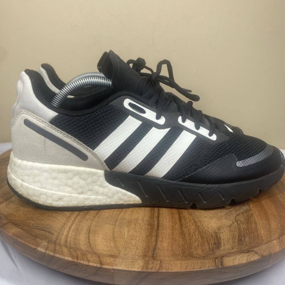 Adidas ZX 1K Boost Mens Black And White‎ Size 12 Athletic Running Shoes